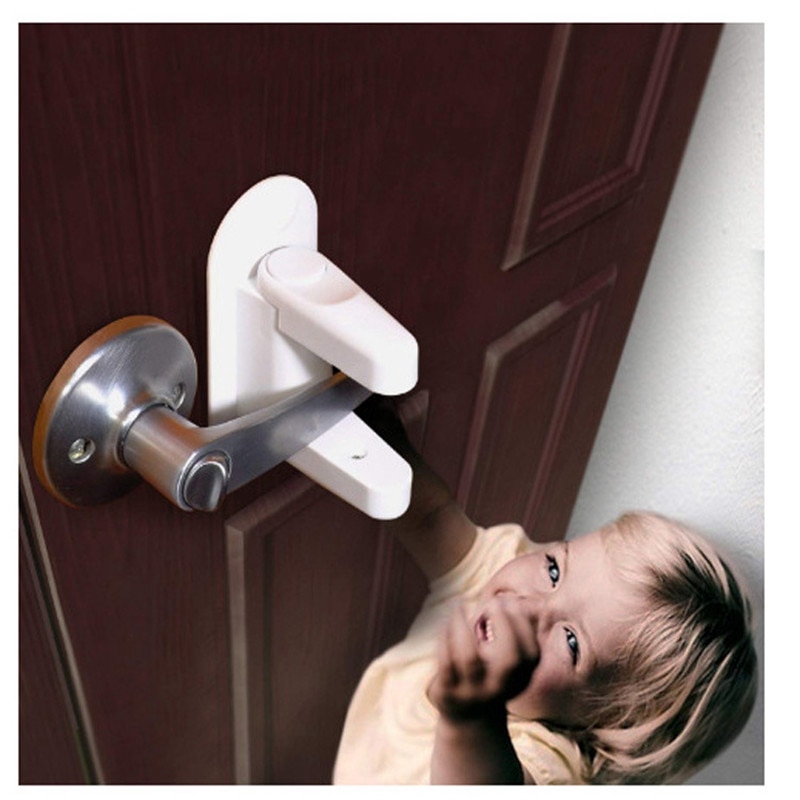 door lever child lock