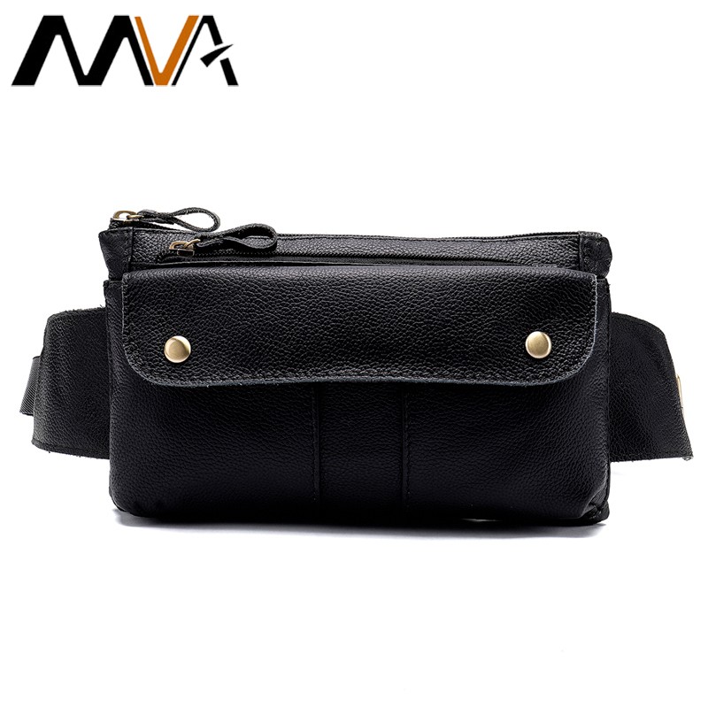 small leather waist pouch