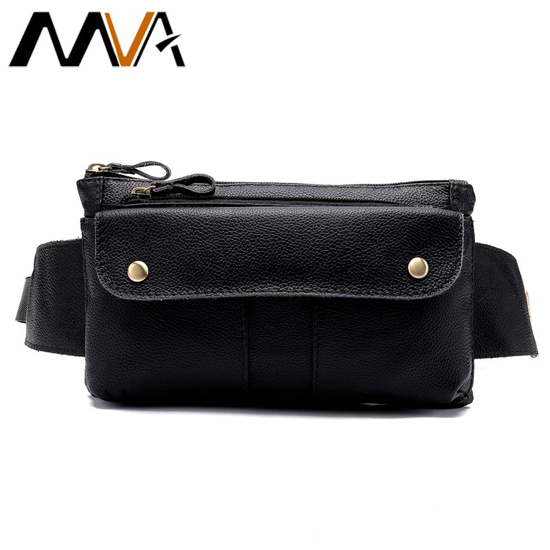 small leather waist bag