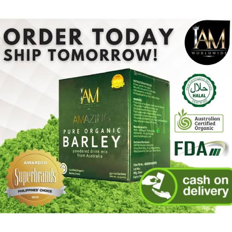 I Am Worldwide Pure Organic Barley | Shopee Philippines