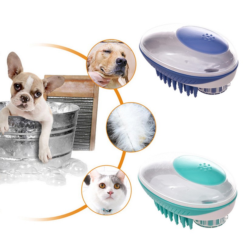 Silicone Bath Brush Pet Massage, Bathtub Hair Removal