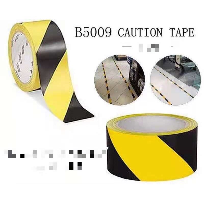 reflectorized sticker LNB 20 Meters PVC Caution Warning Tape Alert Isolated Reflective Black-Yellow