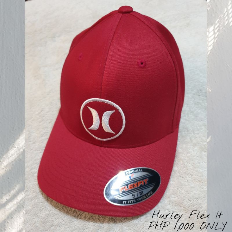 burgundy hurley hat