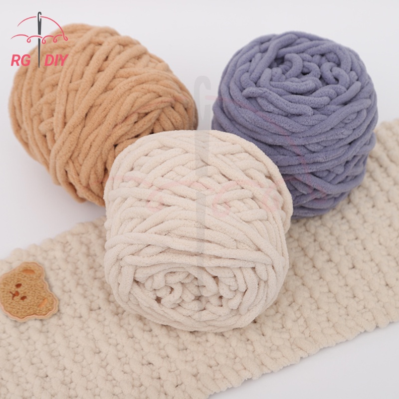 100g Crochet Thick Chunky Chenille Fancy Blanket Towel Yarn Ball DIY ...