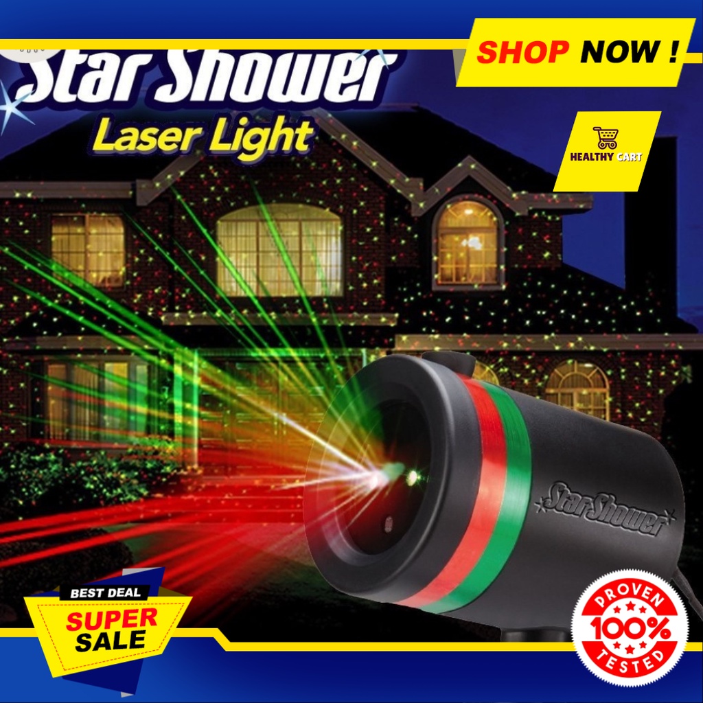 Star Shower Laser Christmas Light Spotlight Outdoor Laser Red And Green