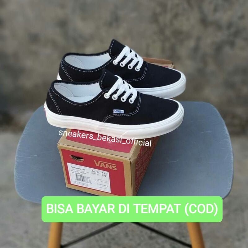 PRIA Authentic VANS Shoes For Women And Men BLACK WHITE VANS Shopee