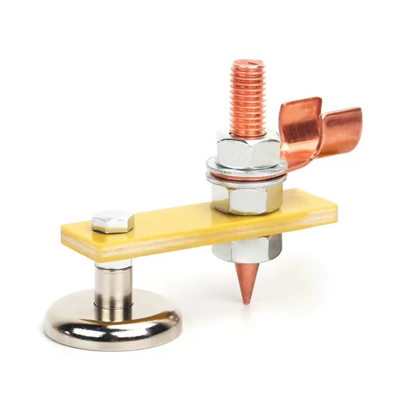Metalworking Magnet Head Magnetic Ground Clamp Metal Plate Support Tool Accessories Grounding Device