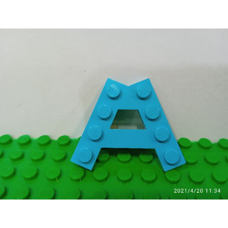 Authentic Lego Wedge, Plate A-Shape with 2 Rows of 4 Studs No. 15706 ...