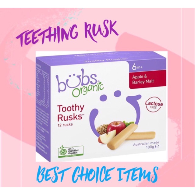 teething rusks coles