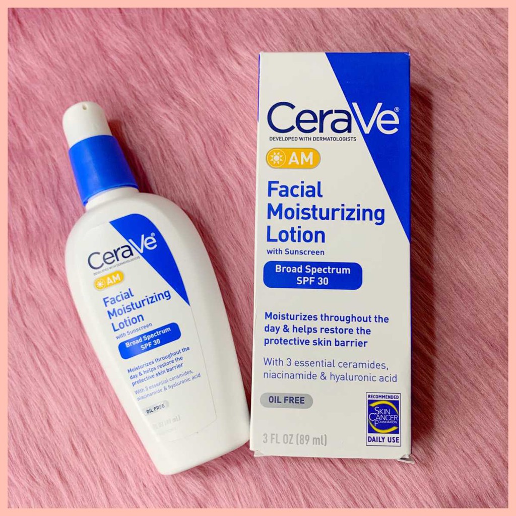 CeraVe AM Facial Moisturizing Lotion with Sunscreen | Shopee Philippines