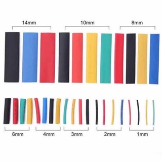 164pcs Set Polyolefin Shrinking Assorted Heat Shrink Tube Wire Cable Insulated Sleeving #6