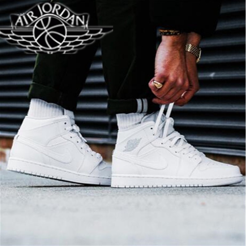 air jordan white high tops