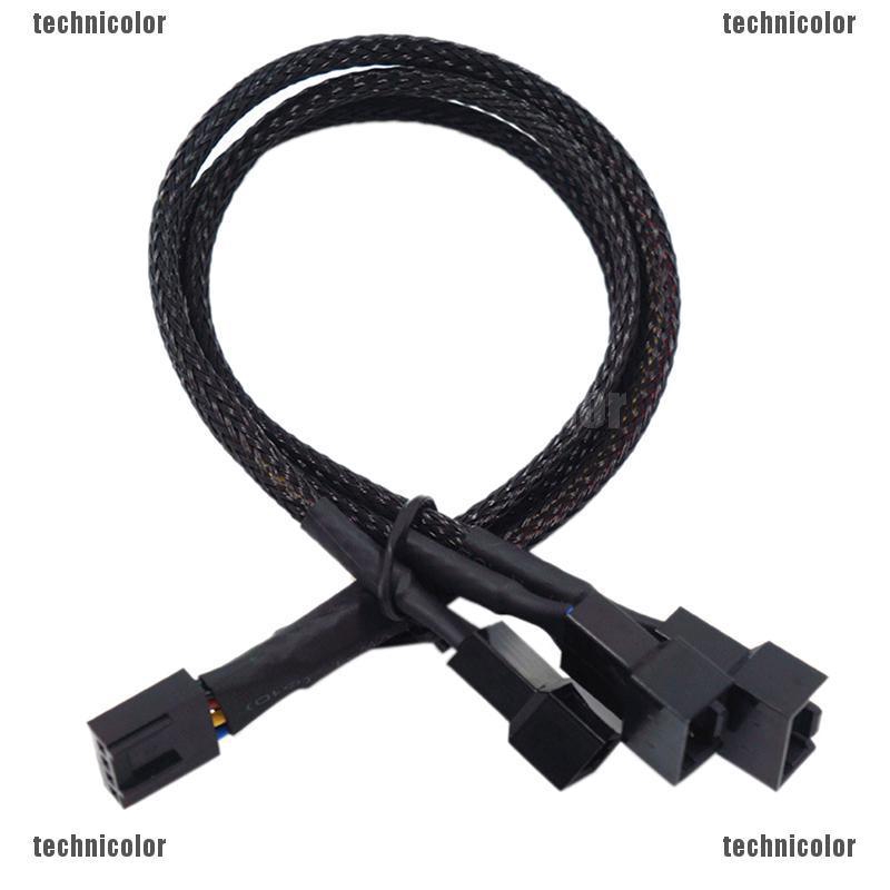 PWM 4Pin/3Pin Computer Fan Power Sleeved Splitter Cable Shopee