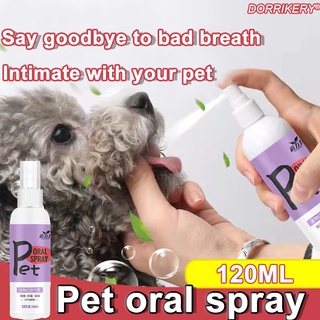 120ML Pet Oral Deodorant Spray Cat Dog Teeth Bad Breath Cleansing