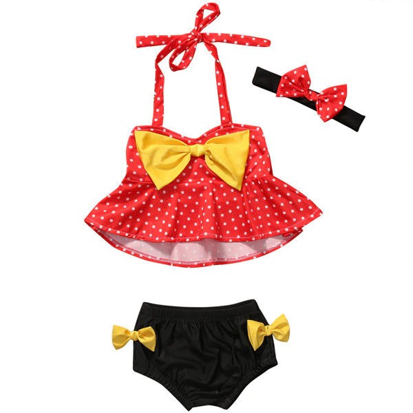 minnie mouse two piece bathing suit