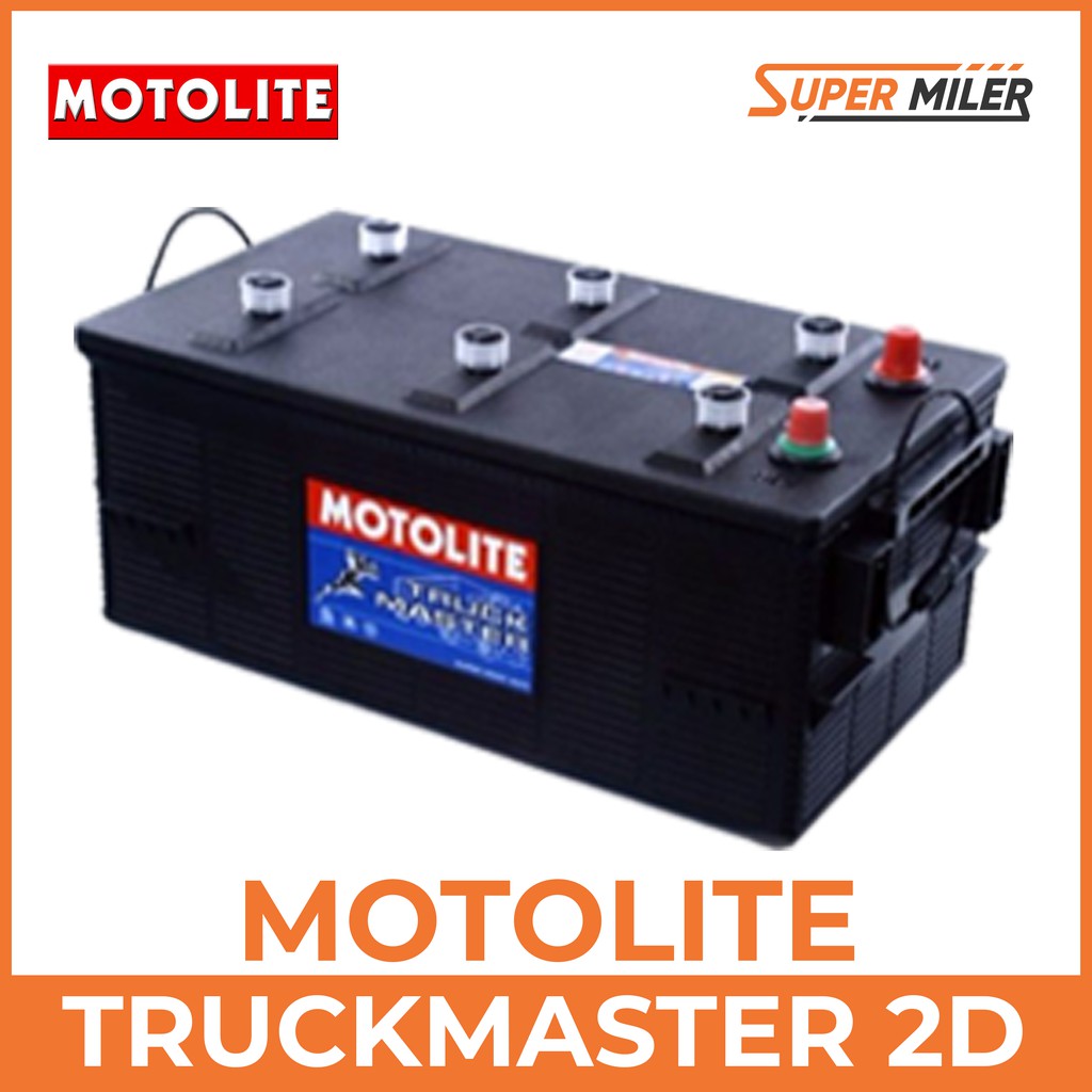 Motolite Truckmaster 2D / N120 Car Battery (With Warranty) Shopee