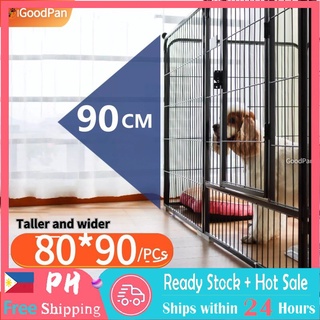 Adjustable Dog Cage Dog Fences Dog Playpen Size 80x90cm x 6 pcs Dog Kennel Pet Fence Pet Cage
