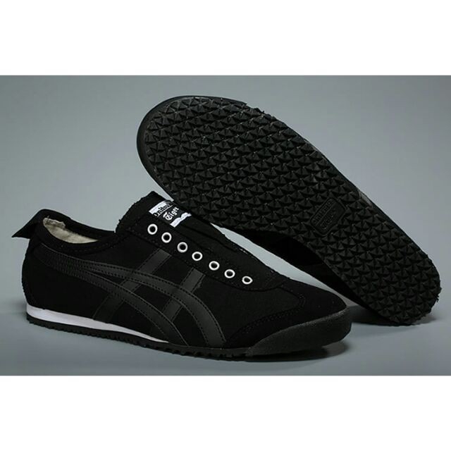 Authentic Onitsuka Tiger Mexico 66 Slip On Black Black Shopee Philippines