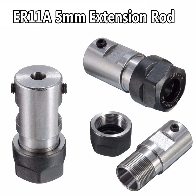 Collet Chuck ER11A Extension Rod Holder 5mm for CNC Milling Grinding