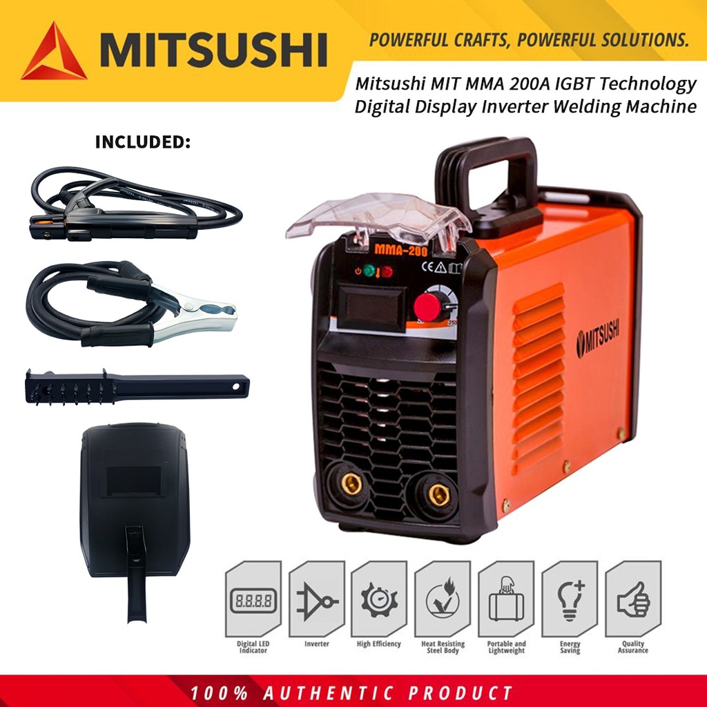  Mitsushi MIT MMA 200A Inverter Welding Machine Shopee 