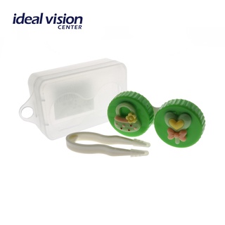 Ideal Vision Center Colorful Contact Lens Case with Tweezers #1
