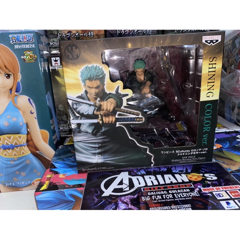 Sc Zoro Shining Color Authentic Misb One Piece Figure Zoro Onepiece Shopee Philippines