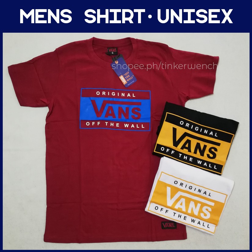 vans mens shirt size chart