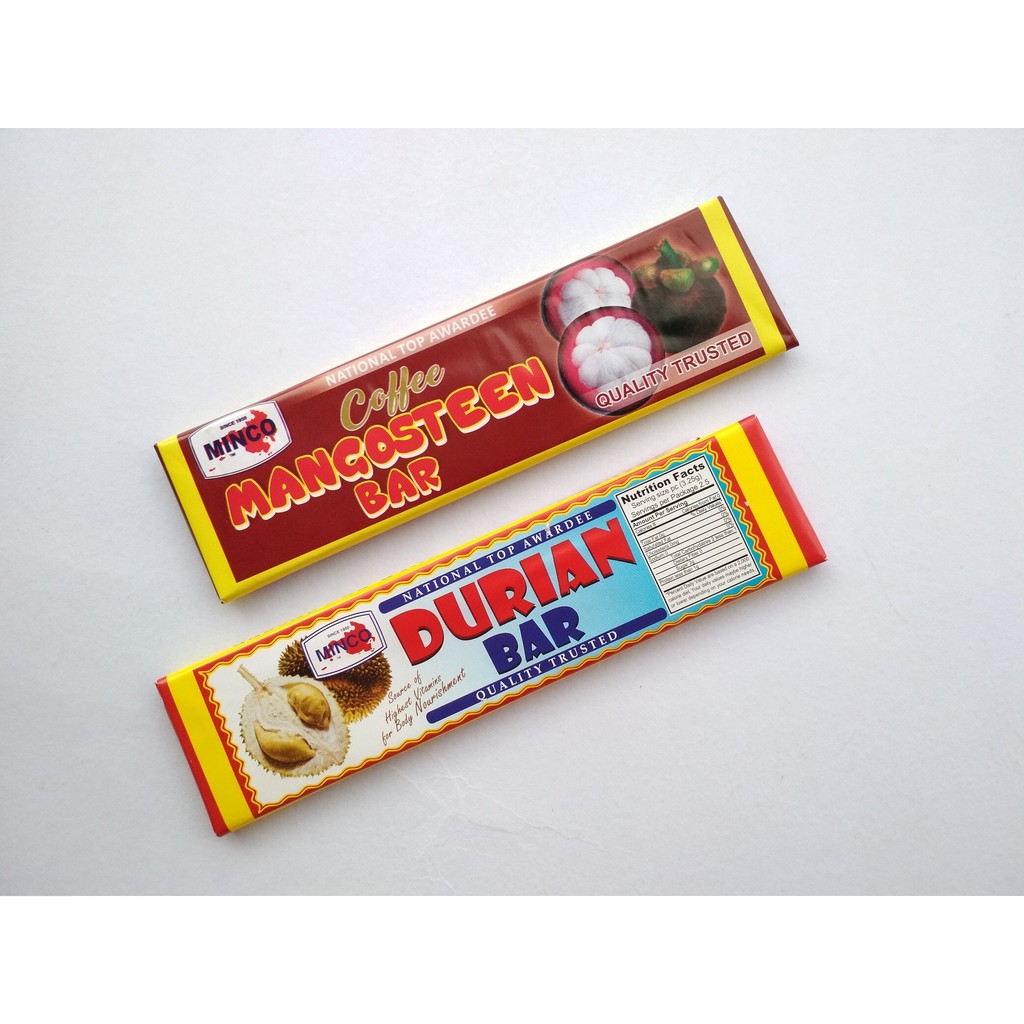 MINCO Nat'l Top Awardee Durian & Mangosteen Candy Bar Shopee Philippines