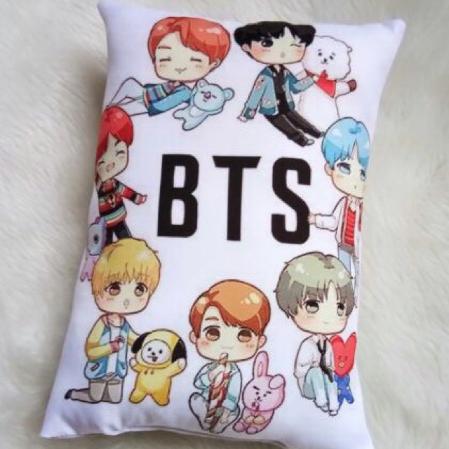 Bts Cartoon Customized Pillow Shopee Philippines