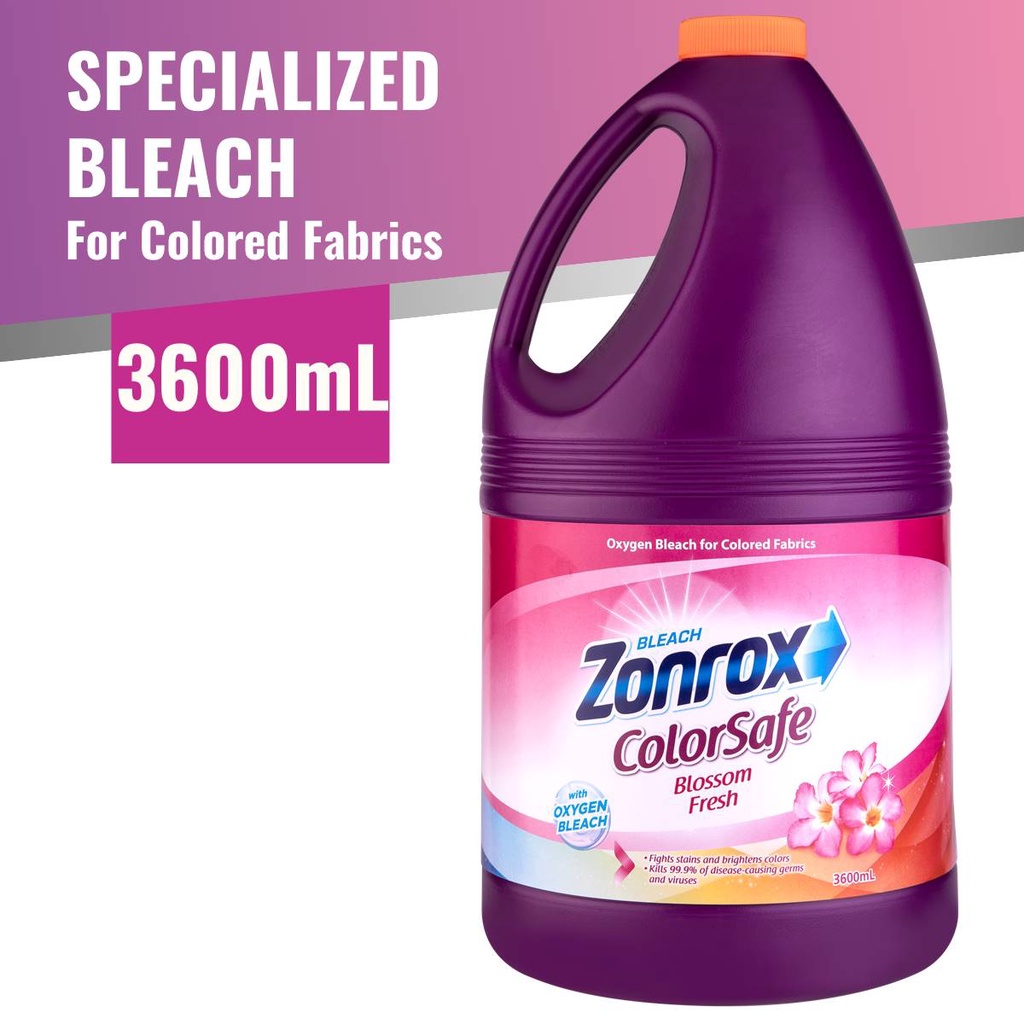 Zonrox Bleach Colorsafe Blossom Fresh 3600Ml Shopee Philippines