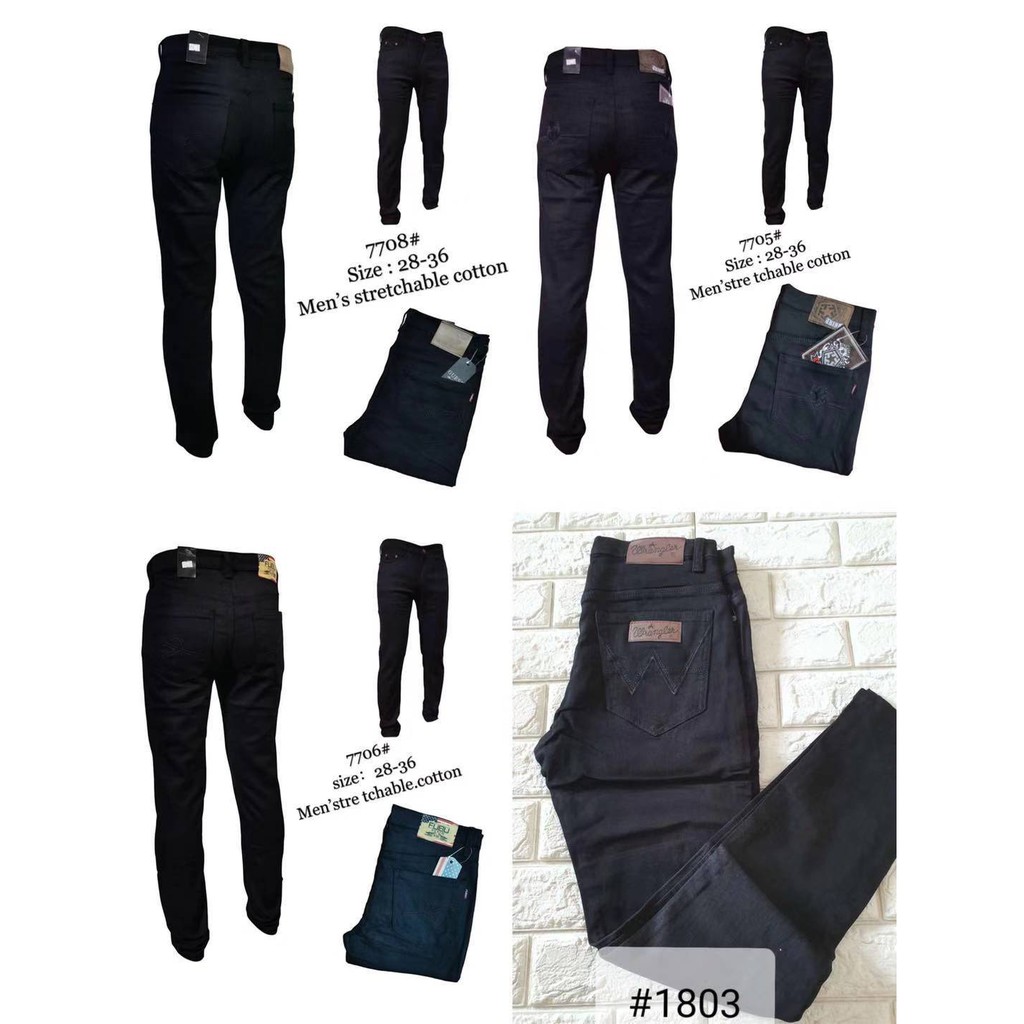 black stretchable jeans