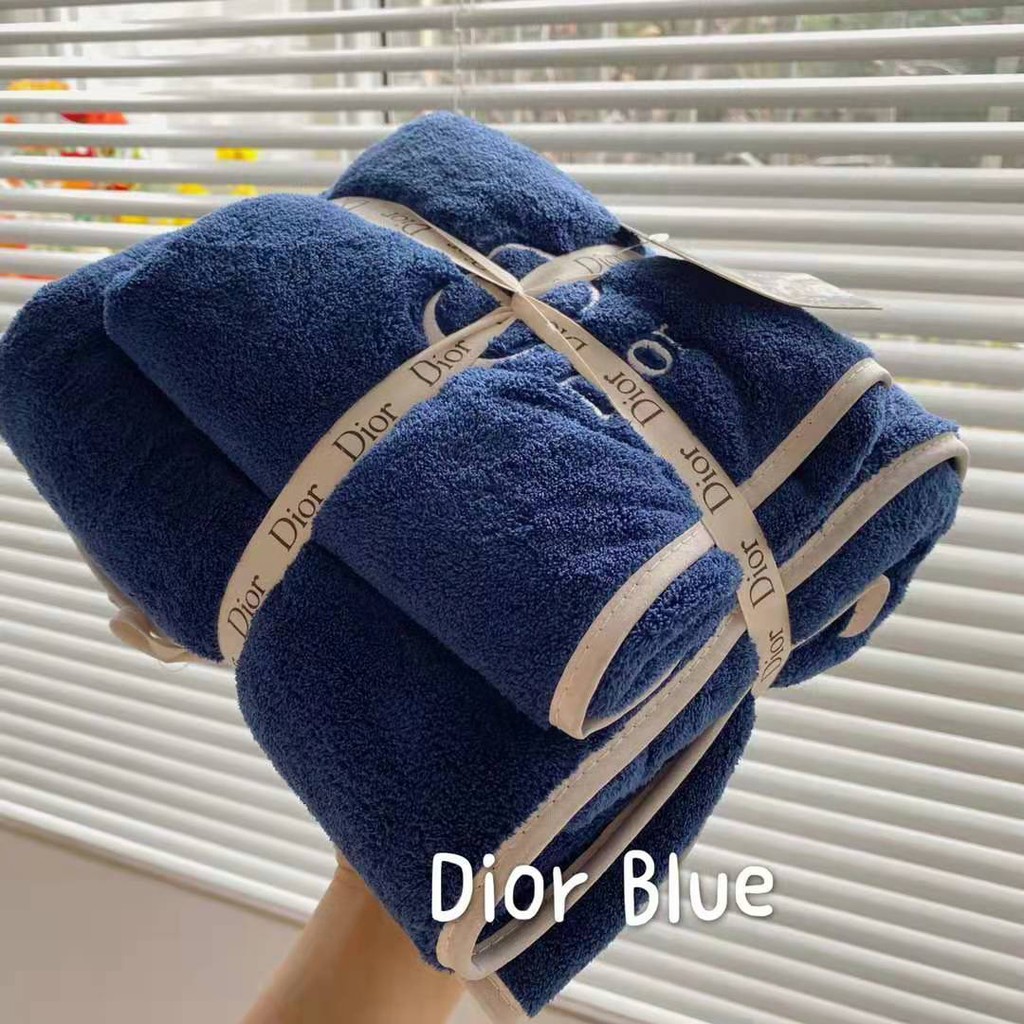 dior bath towel