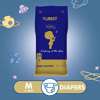 Yubest/ Baby Taped Diapers Newborn Bundle Pack Medium Size  76pcs #1