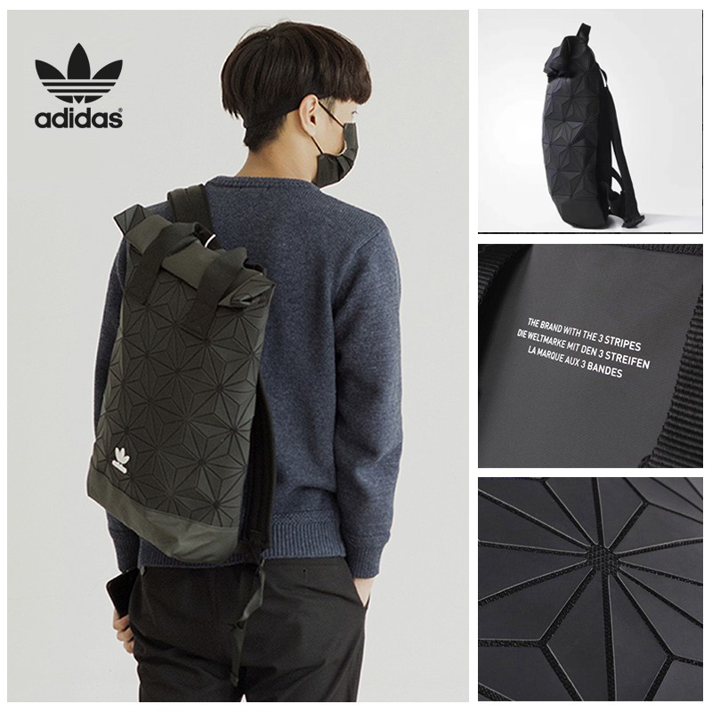 the brand with the 3 stripes backpack