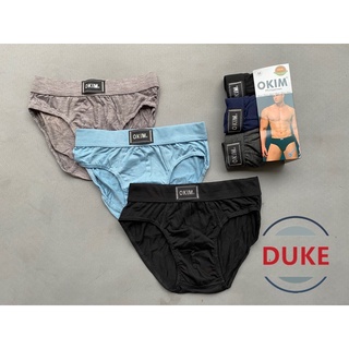 COD ✅  3in1 New Okim #88005  Inside Garter cotton high quality Briefs With Logo Underwear for Men's
