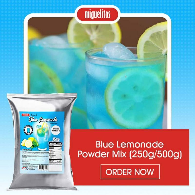 BLUE LEMONADE JUICE DRINK MIX (250 GRAMS 500 GRAMS