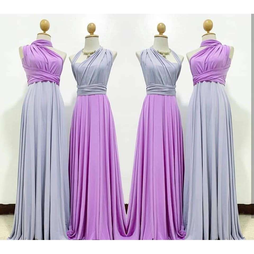 two tone infinity dress