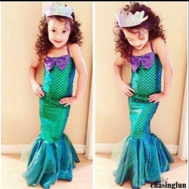 mermaid dress for 3 year old