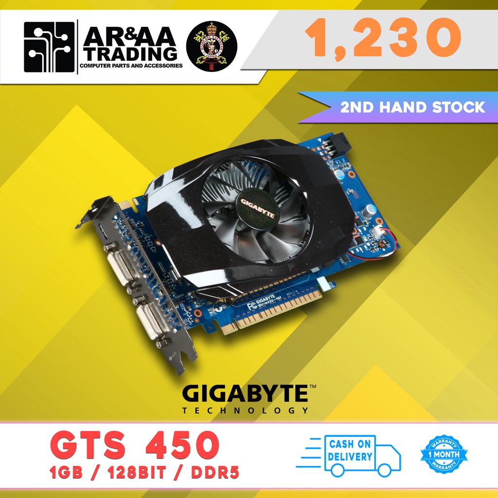 Video Card Gts 450 1gb 128bit Ddr5 Assorted Brands Shopee Philippines