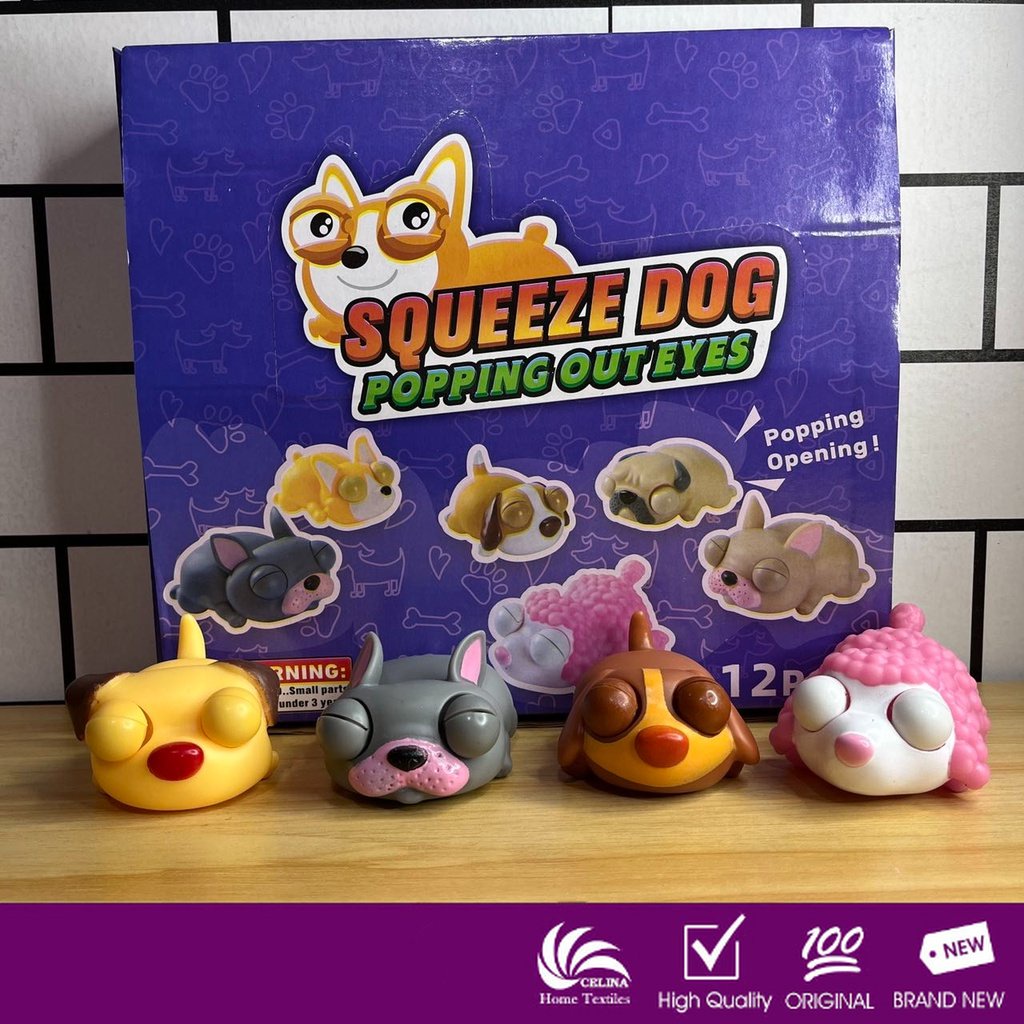 Celina Dog Popping Out Eyes Trending Squishy Toys for Gift Stress