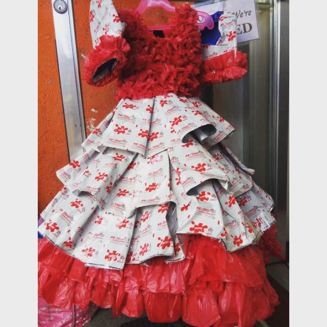 filipiniana dress recycled