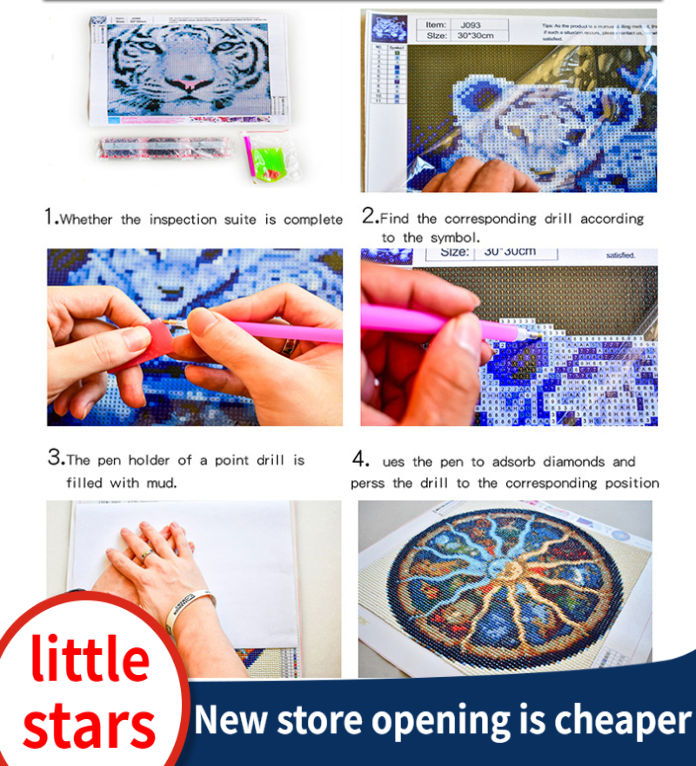 Little Stars Family Full Drill 5D DIY Diamond Painting Cross Stitch Embroidery Mosaic Diamond painting wall decor