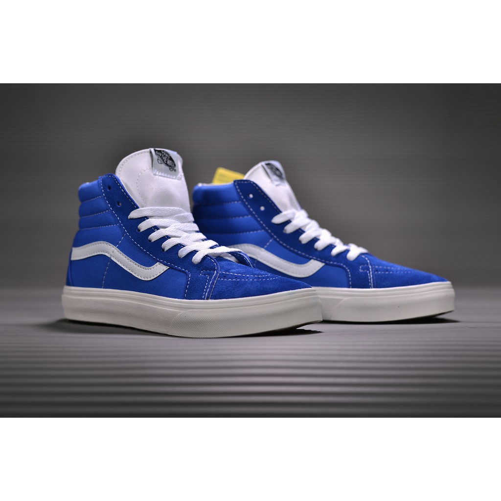 Vans sk8-hi high top canvas casual skate Sneakers blue and white 35-44 12  Shoes | Shopee Philippines