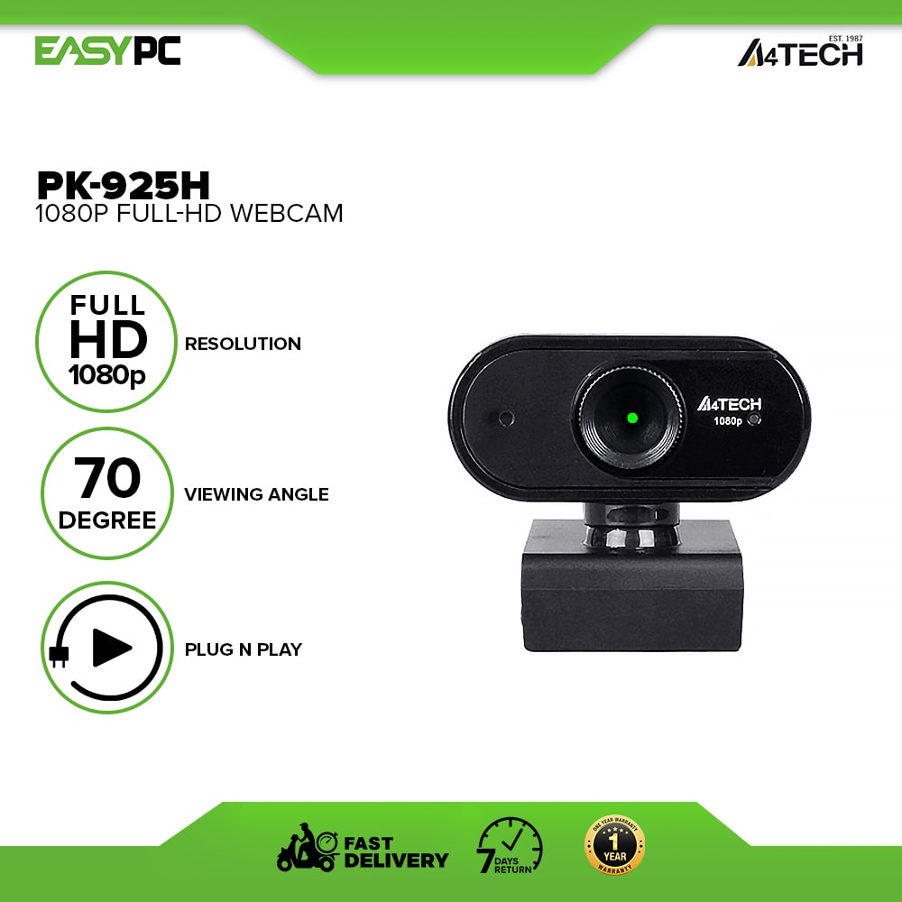 A4Tech PK-925H Full-HD Webcam, Brand New full HD webcam, Full HD 1080P ...