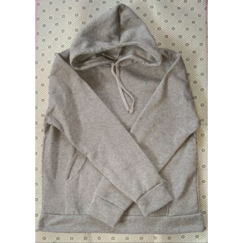 HOODIE JACKET PULLOVER (GREY) | Shopee Philippines