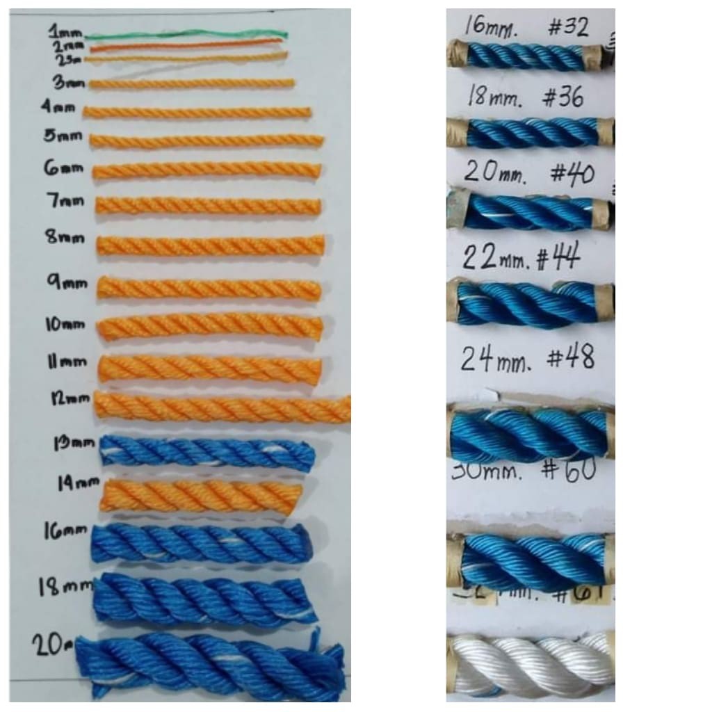 Nylon Rope Samples Any Sizes Available Please Choose Your Size Needed 