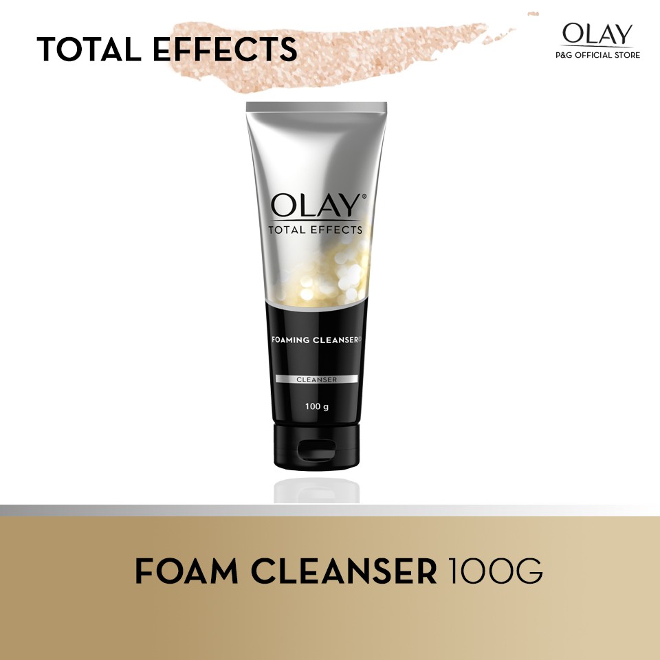olay total effects foaming cleanser 100g