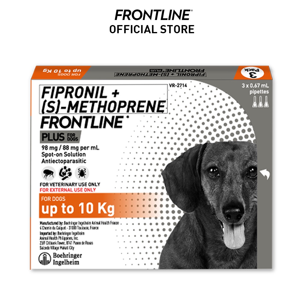 FRONTLINE Plus Flea & Tick Treatment for Small Dogs (210kg) Shopee