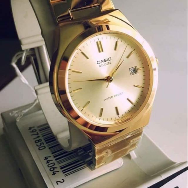 Casio Gold Plated Watch For Men 100% Authentic | Shopee Philippines