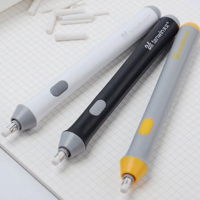 Electric Eraser Refill Pencil Automatic Rotating Sketch Eraser Stationery FA 